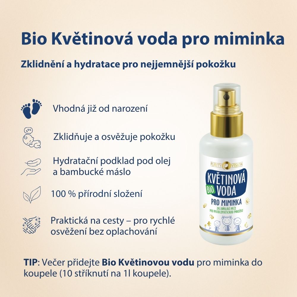 Bio virágvíz babáknak 100 ml
