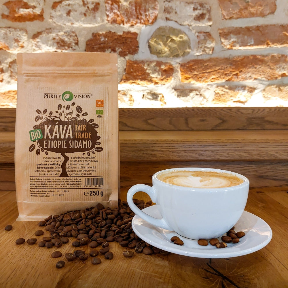 Fair Trade bio kávébabot Etiópia Sidamo 500 g
